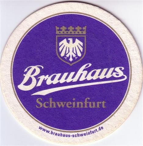 schweinfurt sw-by brauhaus rund 2fbg 2-4a (215-hg blau-u www-blausilber) 